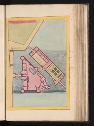 Plan of the castle of Chantilly
