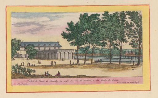 View of the Grand Canal of Château de Chantilly