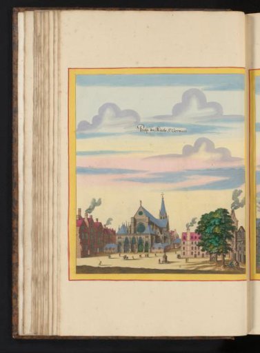 View of the Church of Saint-Germain-des-Prés in Paris