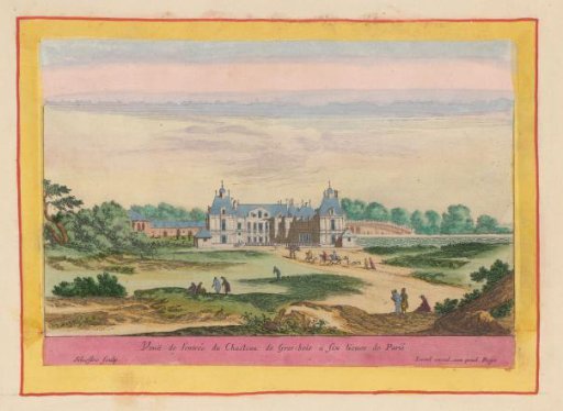 View of the Front of Château de Grosbois