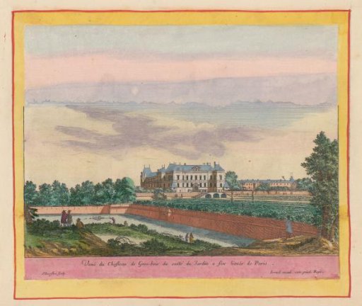 View of Château de Grosbois from the Gardens