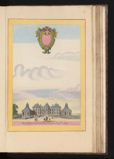 View of the Main Entrance to Château du Raincy