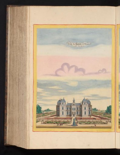 View of Château de Verneuil from the gardens