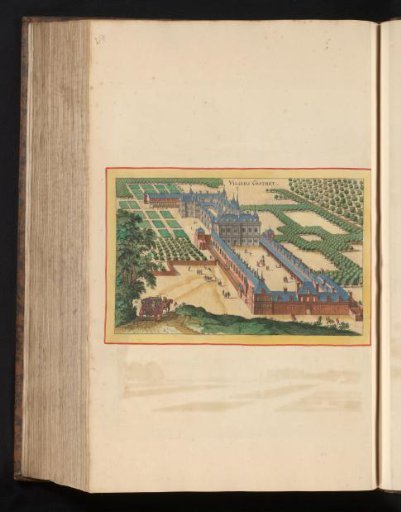 View of Château de Villers-Cotterêts in bird's-eye view