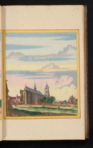View of the priory church of Saint-Martin-des-Champs in Paris