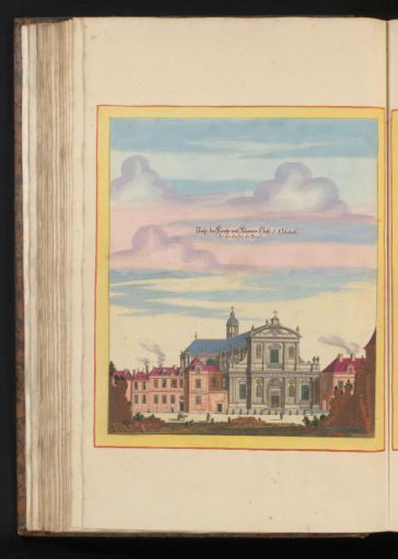 View of the church of Sainte-Elisabeth in Paris
