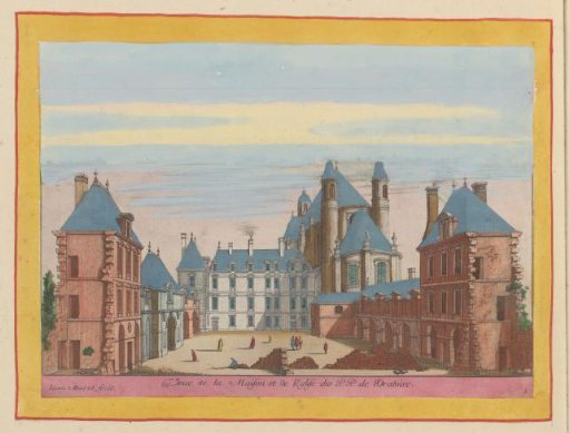 View of the buildings of the Protestant church l'Oratoire du Louvre in Paris