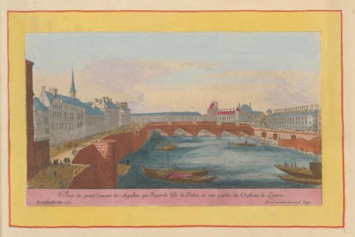 View of the monastery of the Grands-Augustins in Paris