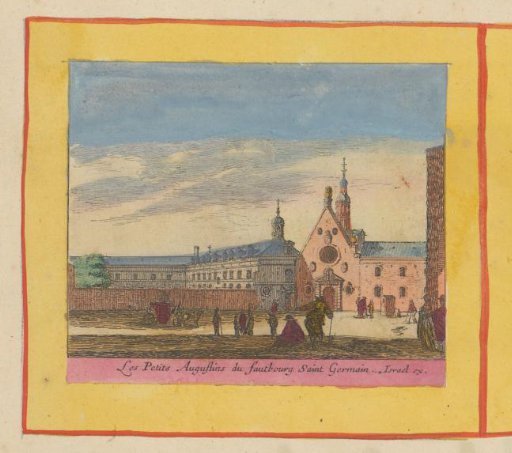 View of the church of the Petits-Augustins in Paris
