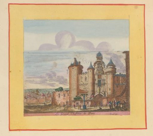 View of the Grand Châtelet in Paris