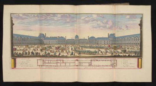 View of the Palais des Tuileries from the gardens