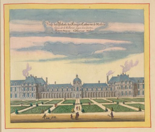 View of the Palais des Tuileries from the gardens