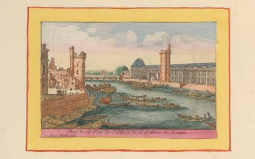 View of the Tour de Nesle and the Louvre in Paris