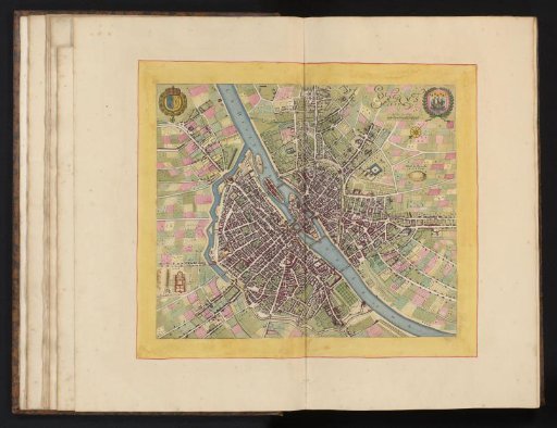 Map of Paris, 1654