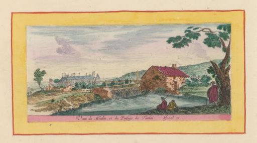 View of a Mill and Landscape around Tanlay