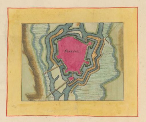Fortress map of Marsal