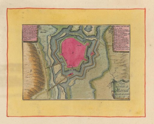 Fortress map of Marsal