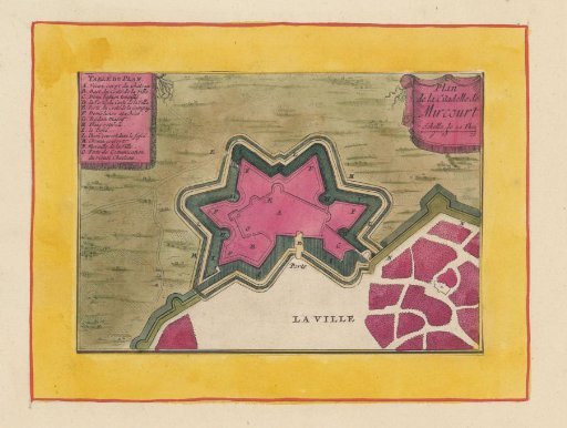 Map of the citadel of Mirecourt