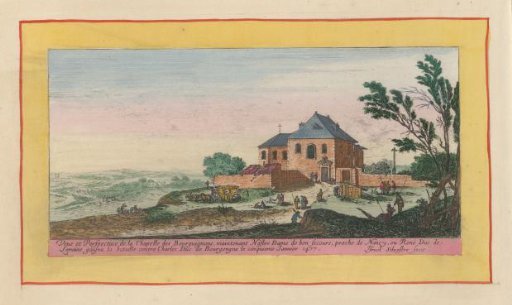View of the chapel of the Bourguignons near Nancy