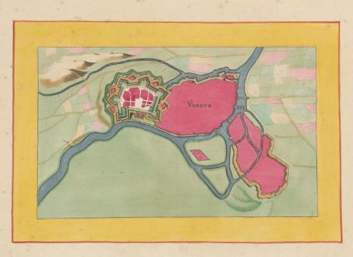 Plan of Verdun-sur-Meuse