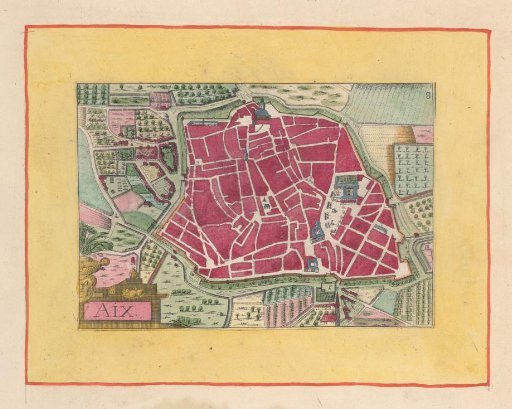 Plan of Aix-en-Provence