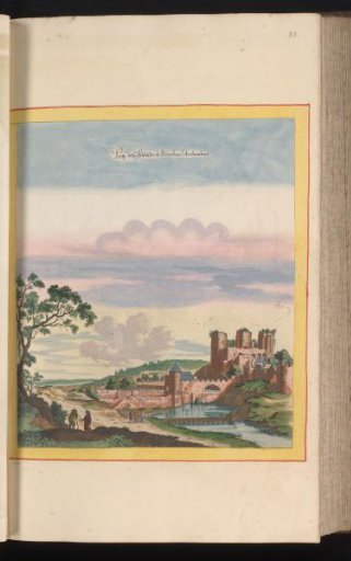 View of the Castle of Bourbon l'Archambault