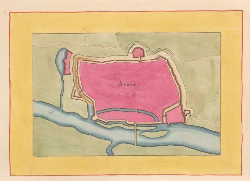 Fortress map of Auxonne