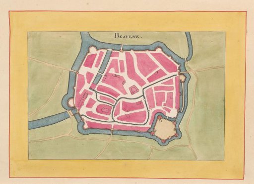 Fortress map of Beaune