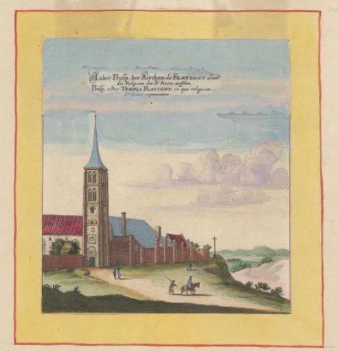 View of the Church of Flavigny-sur-Ozerain