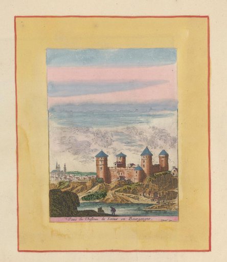 View of the Château of Semur-en-Brionnais
