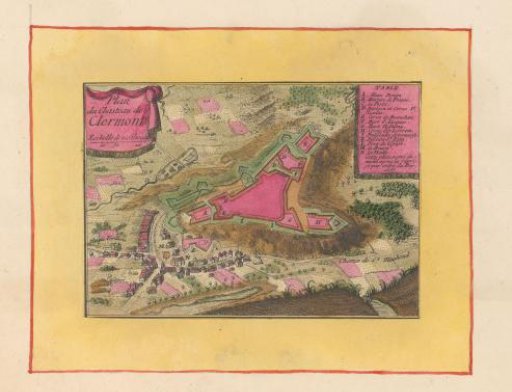 Plan of the Castle of Clermont-en-Argonne