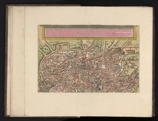 View of Rome in bird's-eye perspective