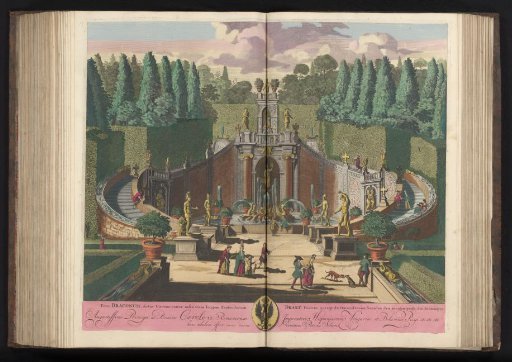 Dragon Fountain in the garden of the Villa d'Este at Tivoli