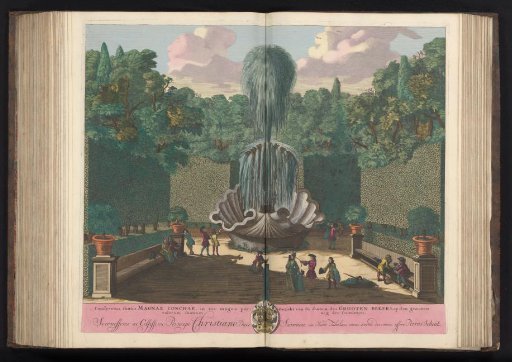 Shell Fountain in the garden of the Villa d'Este at Tivoli