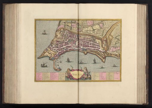 View of Ancona in bird's-eye perspective