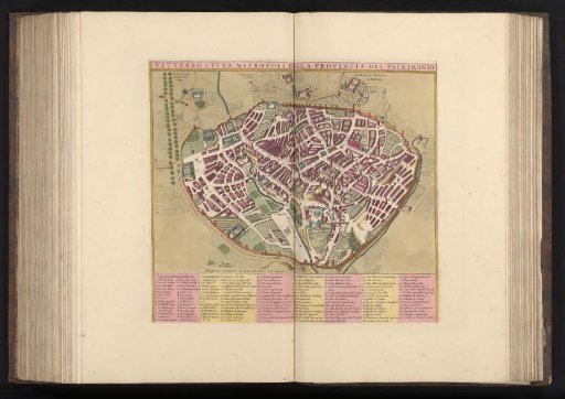 View of Viterbo in bird's-eye perspective
