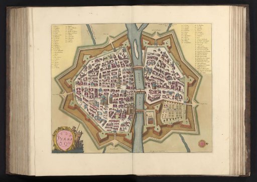 View of Parma in bird's-eye perspective