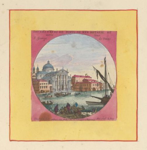 Title Print with the Church of San Giorgio Maggiore in Venice