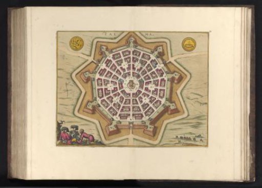 View of Palmanova in Bird's-Eye Perspective