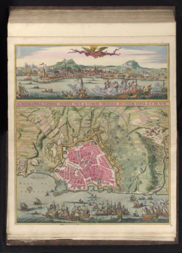 View of Candia in bird's-eye perspective