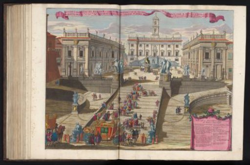 Staircase to the Piazza del Campidoglio in Rome