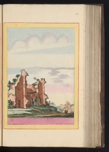 Landscape with the ruin of a building, the Santa Croce in Gerusalemme