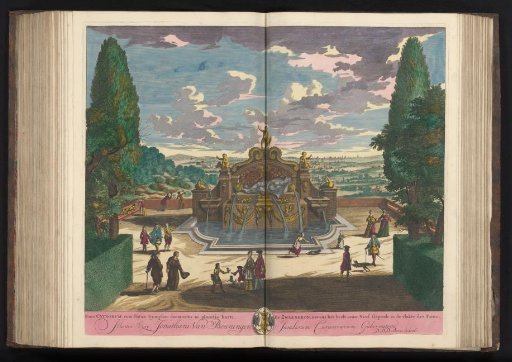 Swan Fountain in the garden of the Villa d'Este at Tivoli