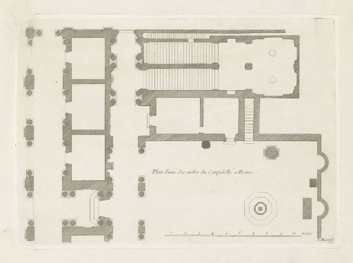 Plan of one of the palaces on the Piazza del Campidoglio in Rome