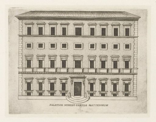 Plan of the Palazzo Mattei in Rome