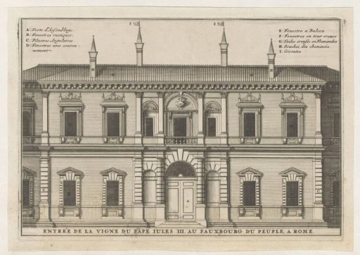 Entrance gate to the vineyard of Pope Julius III