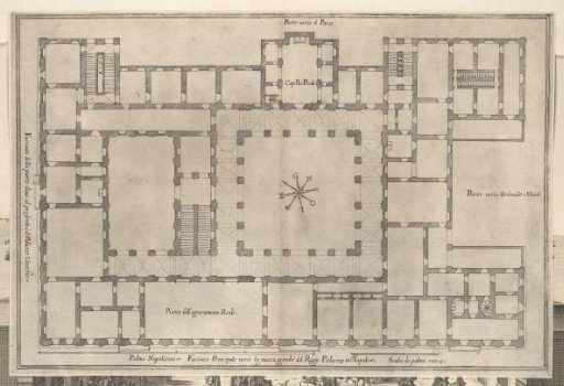 Plan of the Royal Palace of Naples