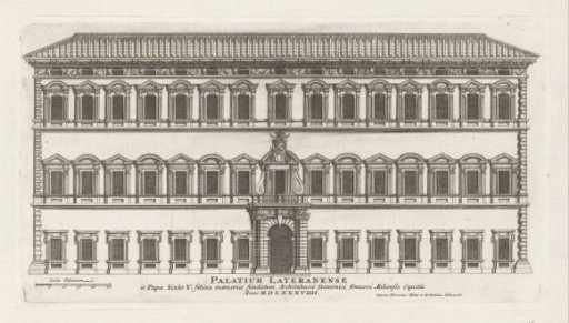 Façade of the Lateran Palace in Rome