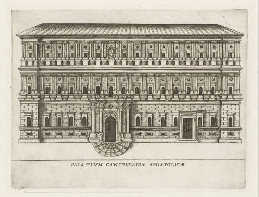 Façade of the Palazzo della Cancelleria in Rome