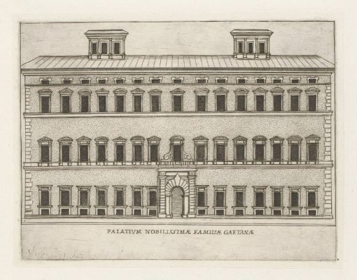 Façade of the Palazzo Caetani in Rome